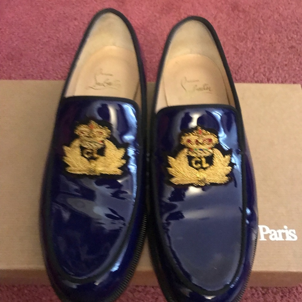 Christian louboutin laperouza flat pattern/GG